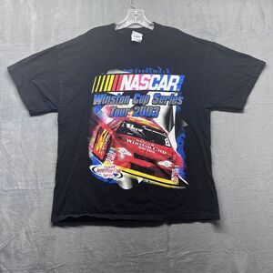 Nascar Shirt Mens XL Winston Cup Series Tour 2003 Black Short Sleeve Graphic Tee